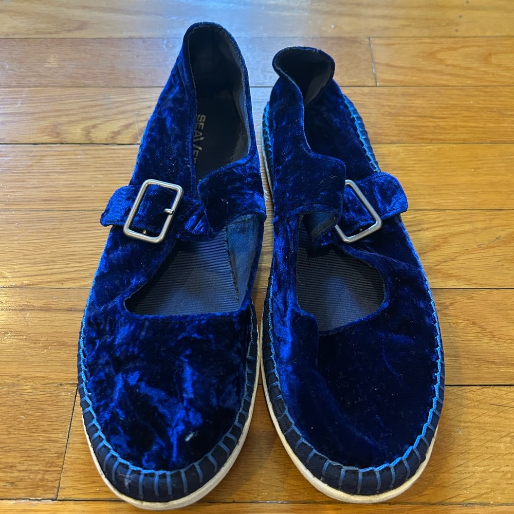 Seavees Crushed Velvet Espadrille